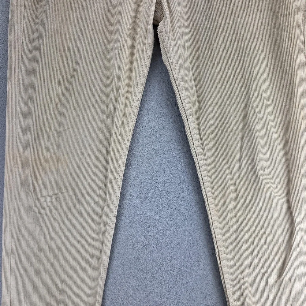 Vintage Levis 501 Jeans Mens Beige Corduroy Straight Button Fly USA Fits 30x34